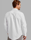 good weight classic white button down oxford shirt,