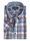 Men's Soft Wash Cotton Short Sleeve Check Shirt (2279 Robles)