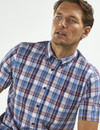 Men's Soft Wash Cotton Short Sleeve Check Shirt (2279 Robles)