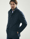 Mens Quilted Padded Jacket (3186 Navy)