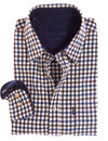 Heavy Brush Twill Shirt (2280 Navy Brown)