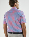 Mens Short Sleeve Cotton Shirt (2296 Valprisso) check plaid