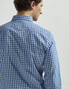 Peach finish check shirt by Vedoneire of Ireland