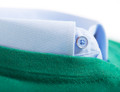 Men's cotton cashmere green V neck jumper by Vedoneire of Ireland