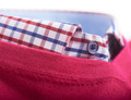 Men's Wrinkle Free bamboo red check shirt by Vedoneire of Ireland