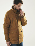 Men's  cotton padded jacket (camel) by Vedoneire of Ireland