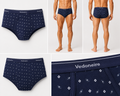 Men's Printed Cotton Executive Briefs, 2-Pack