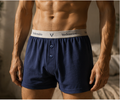 Men's Loose-Fit Jersey Boxer Shorts, 2-Pack