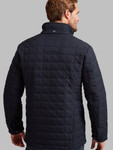 Men's square quilted coat, navy, by Vedoneire of Ireland