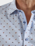 Elegant stag print shirt, by Vedoneire of Ireland