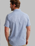 men's linen mix short sleeve shirt with pocket by Vedoneire of Ireland