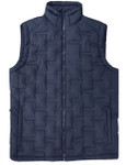 men's no-stitch quilted gilet, navy,  by Vedoneire of Ireland
