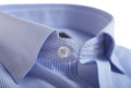 Men's soft fine bamboo mix blue micro check shirt Vedoneire of Ireland