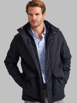 Fully padded men's coat with double front opening by Vedoneire of Ireland