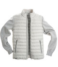 New Season warm padded hybrid soft grey jacket