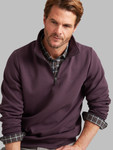 Men's Half Zip Sweatshirt,  acai, By Vedoneire of Ireland