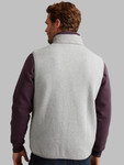 Premium hybrid grey padded gilet with knitted back, by Vedoneire of Ireland