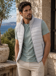 Men's Padded Hybrid Gilet (4717) Grey