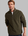 Men's Fleece Half Zip with Trim (4193) Olive