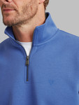  men's half zip in winter blue by Vedoneire of Ireland
