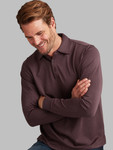 comfortable and smart knit shirt in acai colour, by Vedoneire of Ireland