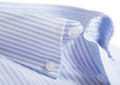 Classic blue stripe Oxford shirt with Pocket, short sleeve, 100% cotton,