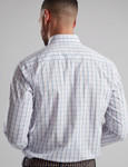 Mens cotton button down check shirt by Vedoneire of Ireland