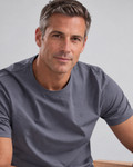 Men's Casual Round Neck  Cotton T-Shirt (2204) Steel