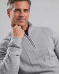 Men's Half Zip Jumper Needle Out (4915) Grey