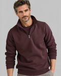 Men's Casual Half Zip, Cherry