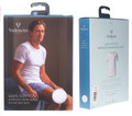 Premium interlock mans vest, white, by Vedoneire of Ireland