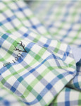 Mush Pea check shirt by Vedoneire of Irleand