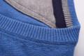 Men's Cotton V-Neck Sleeveless Jumper (4330) Blue Melange