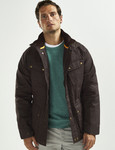 Brown Men's Wax Field Jacket by Vedoneire of Ireland