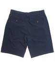 Men's garment washed cotton short, navy, by Vedoneire of Ireland