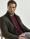 Men's Wool Mix Blazer, Brown