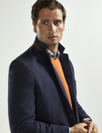Navy Herringbone blazer by Vedoneire of Ireland