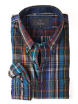 Men's Soft Wash Cotton Long Sleeve Check Shirt (2274 Imossi) by Vedoneire of Ireland