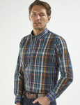Men's Soft Wash Cotton Long Sleeve Check Shirt (2274 Imossi) by Vedoneire of Ireland