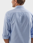 Men's Cotton Long Sleeve Oxford Shirt, Blue
