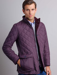 Mens Quilted Padded Jacket (3186 Purple) by Vedoneire of Ireland