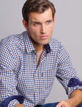 Mens Plaid Brushed Cotton Winter Shirt by Vedoneire of Ireland