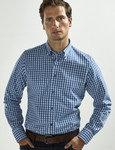 Blue Green check shirt by Vedoneire of Ireland
