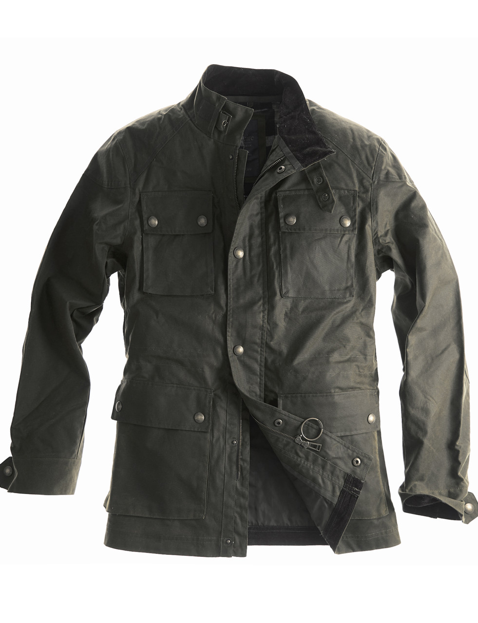 Mens waxed shop field jacket