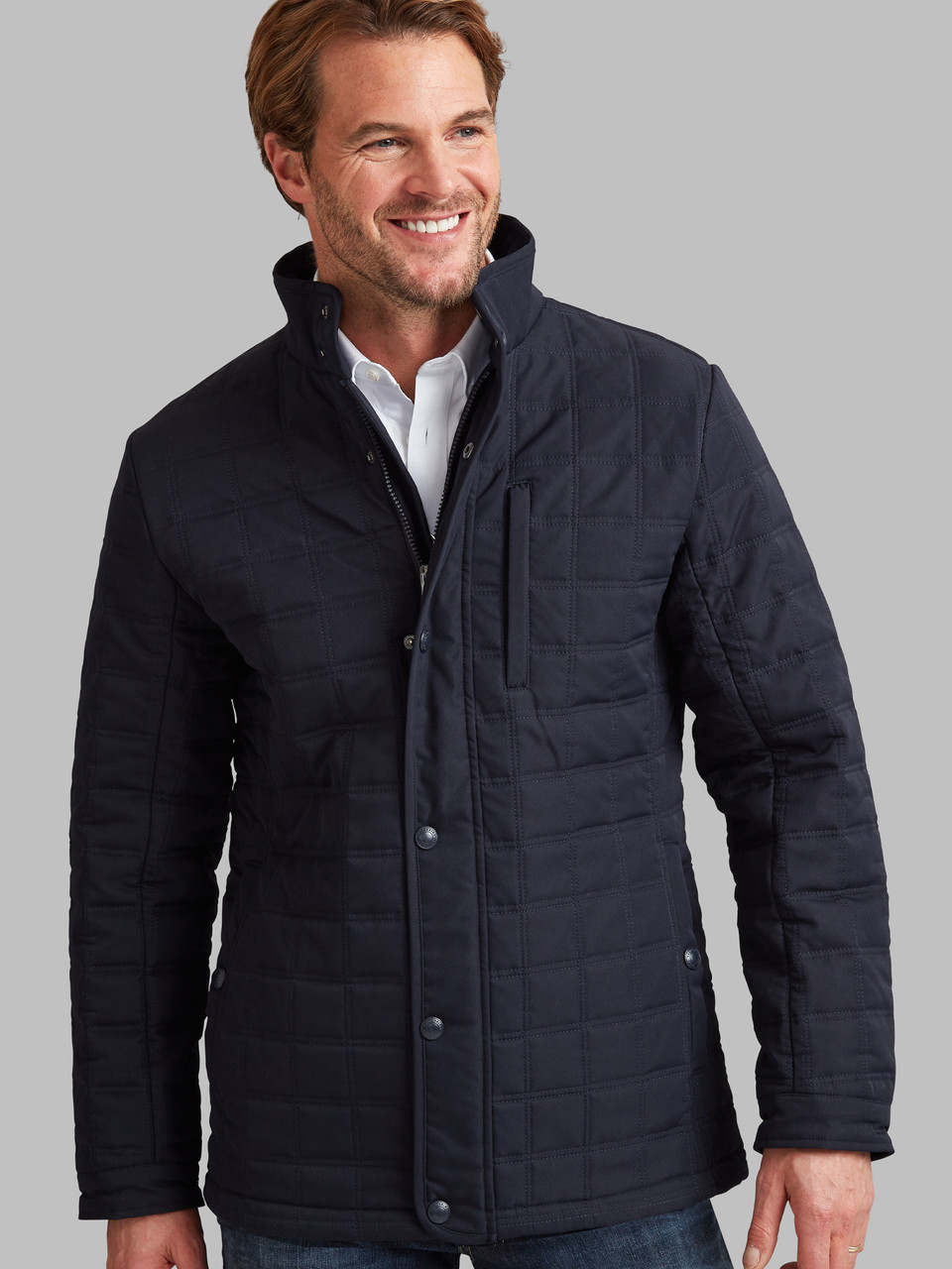 Premium Square Quilt (4149) Navy