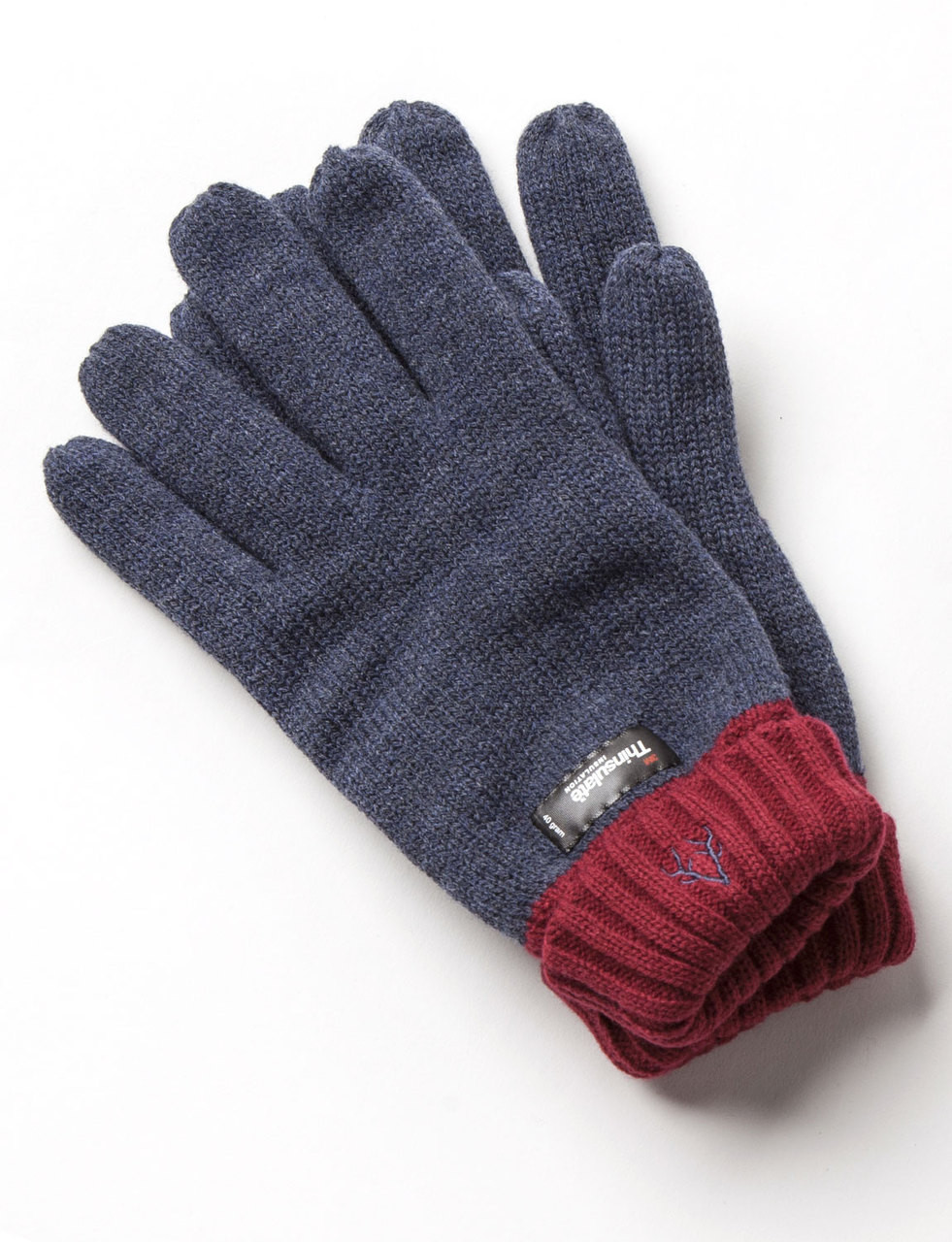 Men's Thinsulate Gloves Denim Red Vedoneire of Ireland