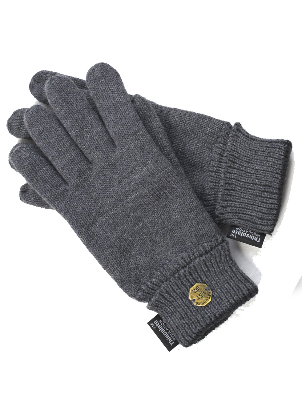 thinsulate gloves grey