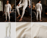 THERMAL LONG JOHNS (1851) AVAILABLE IN 3 COLOURS, CREAM, CHARCOAL AND BLACK