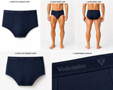 Men's Cotton Executive Briefs Navy