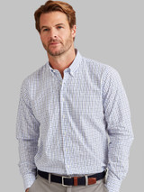 Men's classic 100% cotton button down check shirt, by Vedoneire of Ireland
